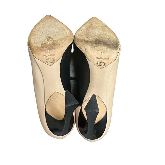 Christian Dior Black and Tan Pumps size 38 US 7.5 - Picture 5 of 12